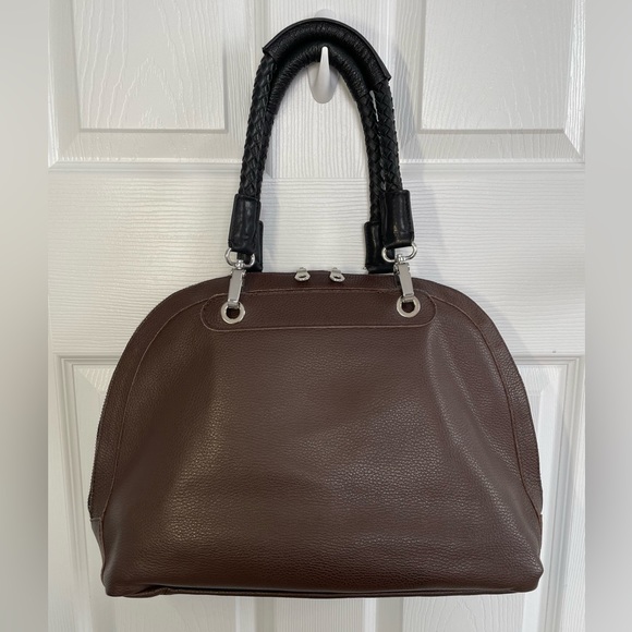 Barbara Rihl Paris Leather Zip - Around Purse Travel Tote Bag, Brown, Women’s - Picture 8 of 9